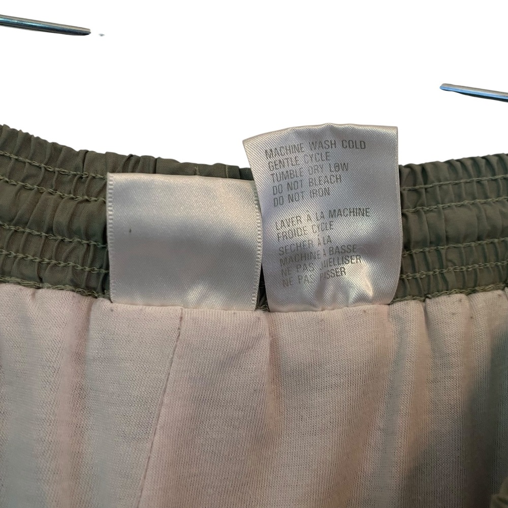 Le Coq Sportif VTG 90 Olive Green Track Pants Women XL Zipper Ankle Lined Jogger - Picture 9 of 14